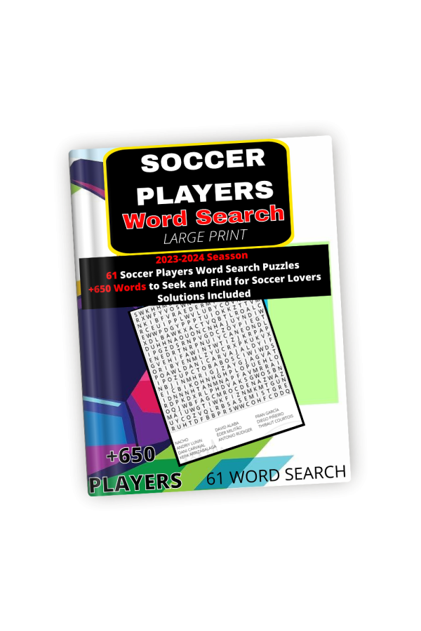 Soccer Players Word Search: 2023-2024 Seasson